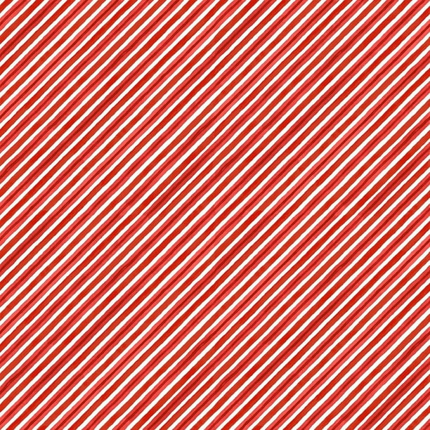 Organic Red Candy Cane Stripe Fabric 100/% Cotton Windham Winter Gnomes 51878-5 Red Diagonal Bias Stripe Christmas Quilt Fabric